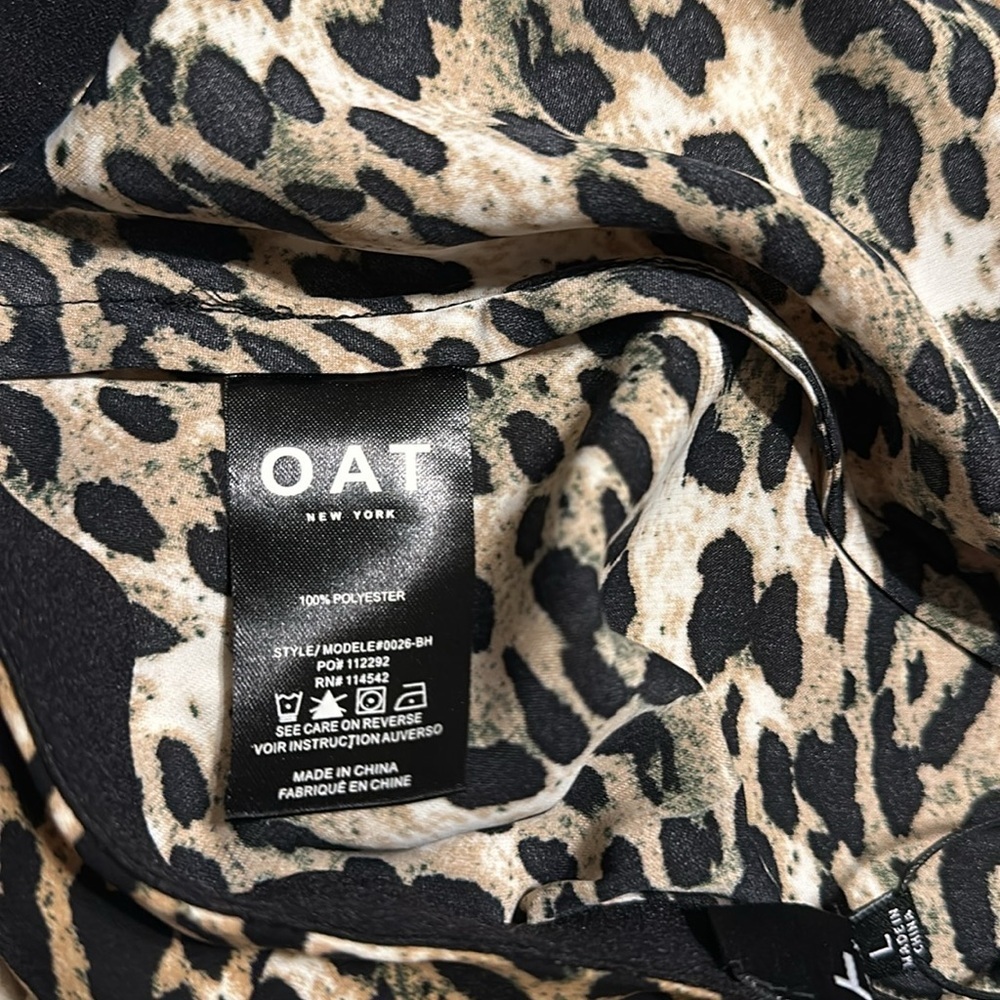 OAT New York Leopard Midi skirt L - Picture 8 of 9